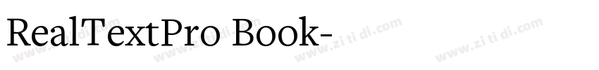 RealTextPro Book字体转换